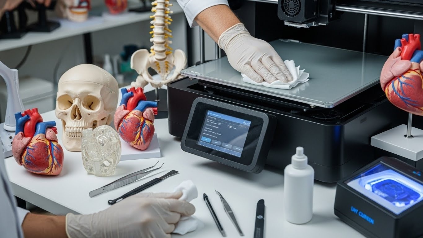 Обслуживание 3d принтеров для образовательных медицинских моделей