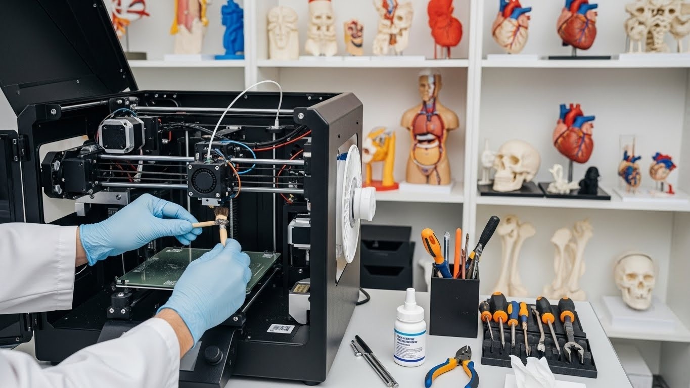 Обслуживание 3D принтеров для медицинских образовательных моделей Обслуживание 3D принтеров для медицинских образовательных моделей