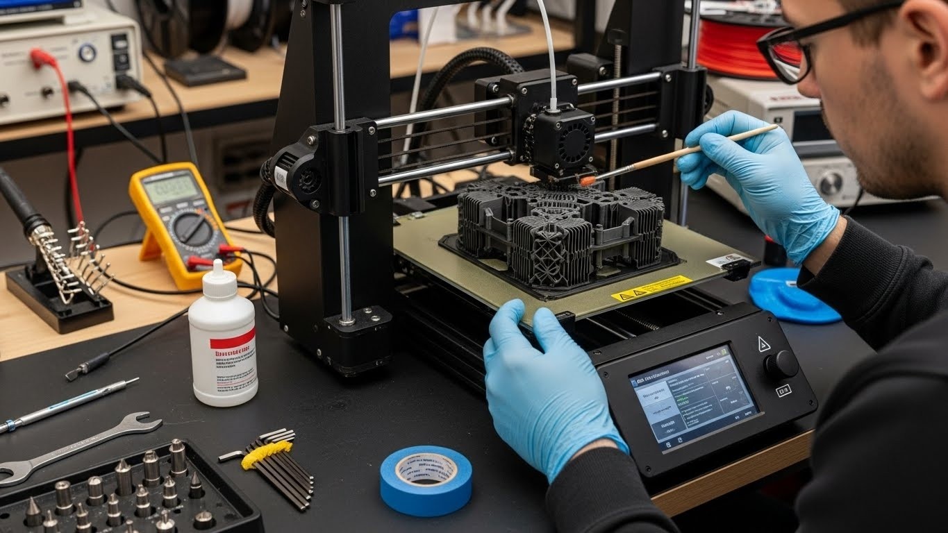 Обслуживание 3D-принтера для тепловых моделей