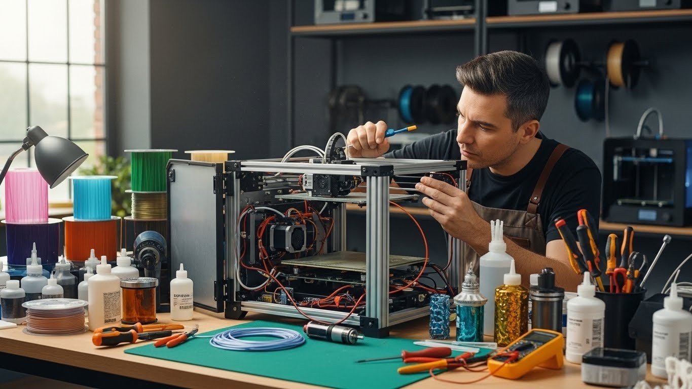 Ремонт 3d принтеров для штучного производства с настройкой уникальных материалов