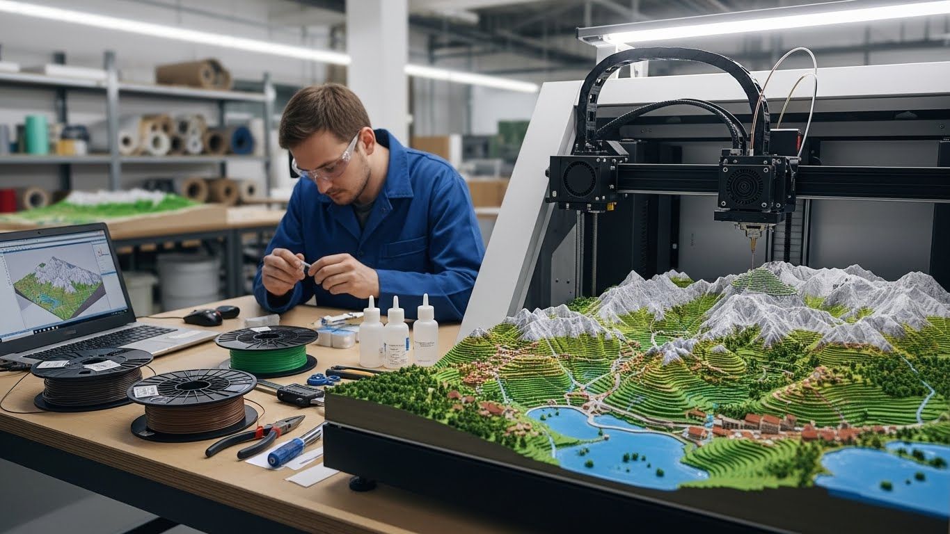 Обслуживание 3d принтеров для ландшафтного моделирования