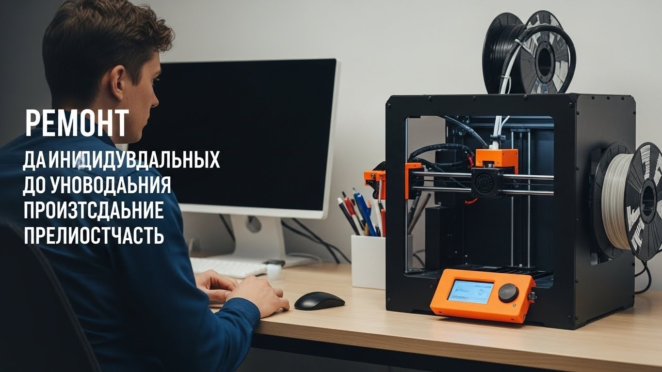 Ремонт 3d принтеров для штучного производства с повышением надежности деталей