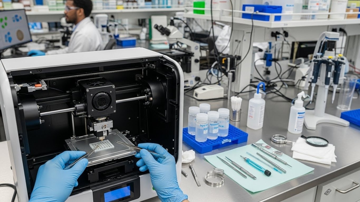 Обслуживание 3D-принтеров для биологических исследований