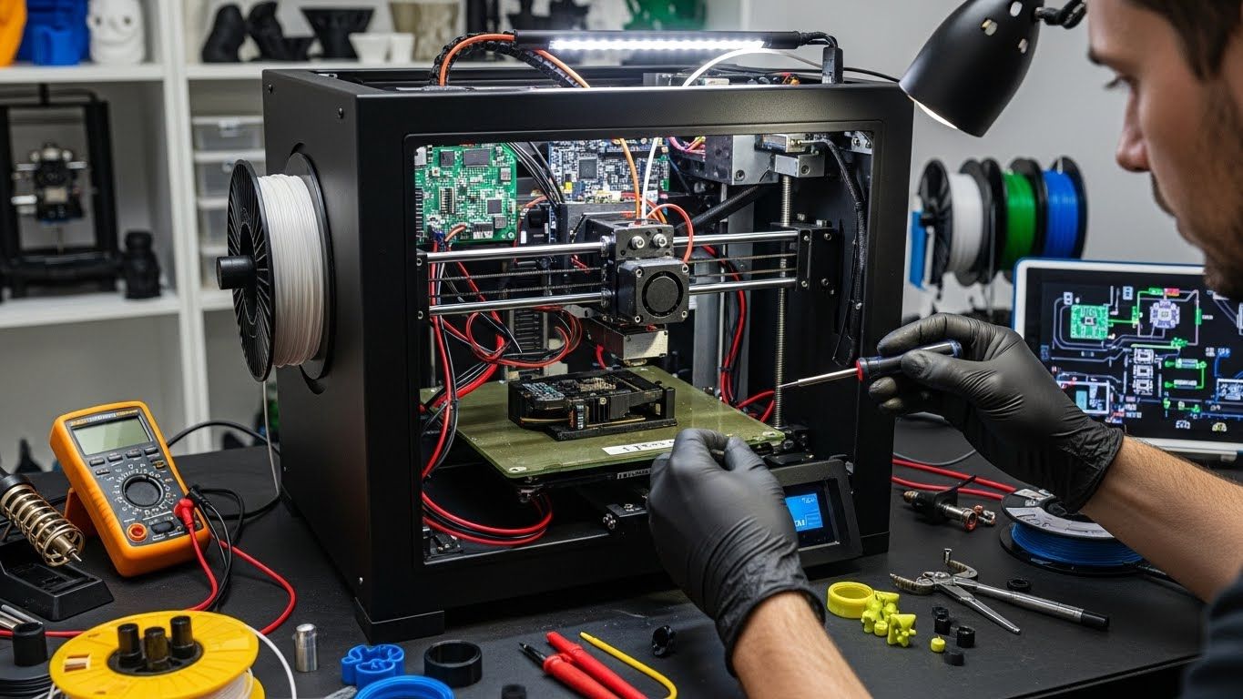 Ремонт 3d принтеров для производства на заказ с оптимизацией под специфические задачи