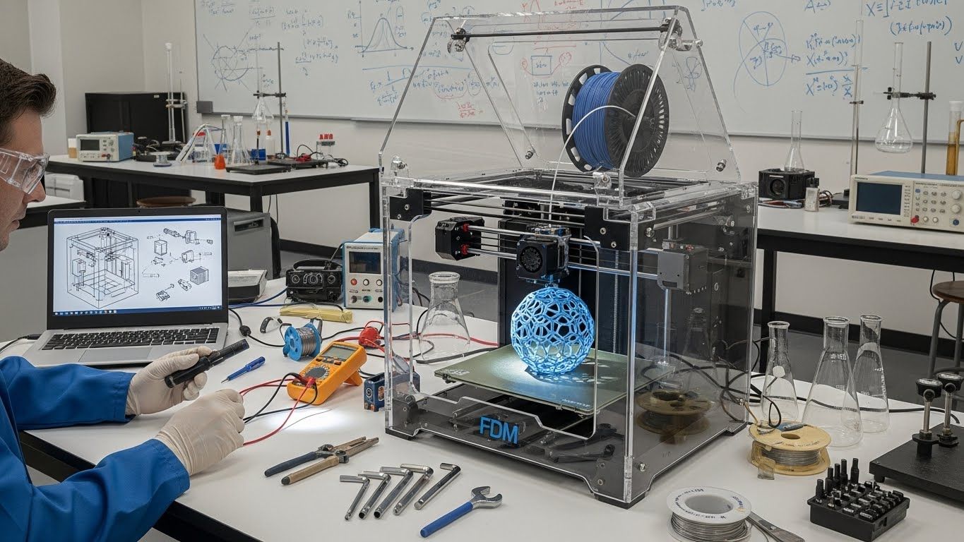 Обслуживание 3D-принтеров для физико-математических опытов