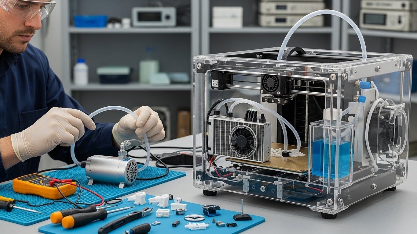 Ремонт 3d принтеров для медицины с настройкой системы охлаждения