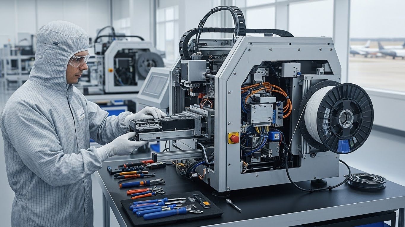 Ремонт 3d принтеров для авиационной промышленности с восстановлением механизма подачи