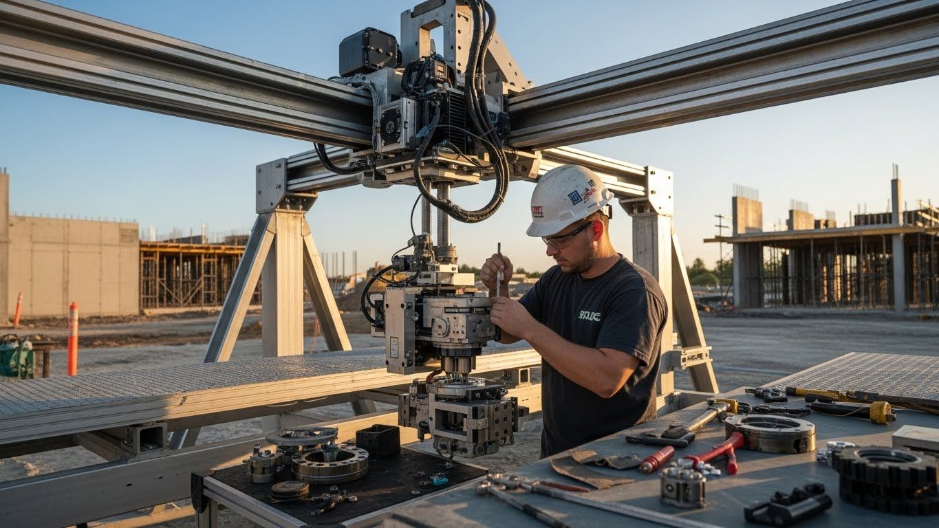 Ремонт 3d принтеров для строительства с оптимизацией работы печатной головки