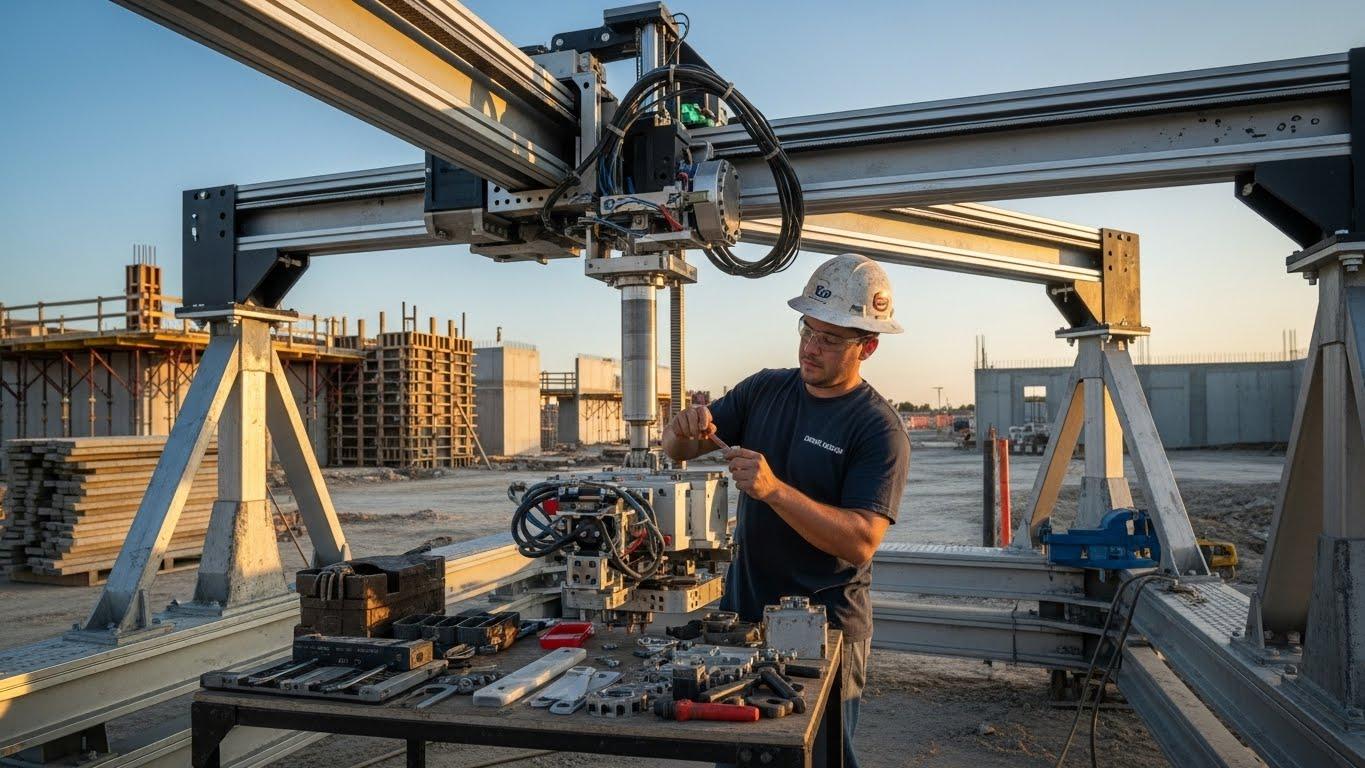 Ремонт 3D принтеров для строительства с оптимизацией печатной головки