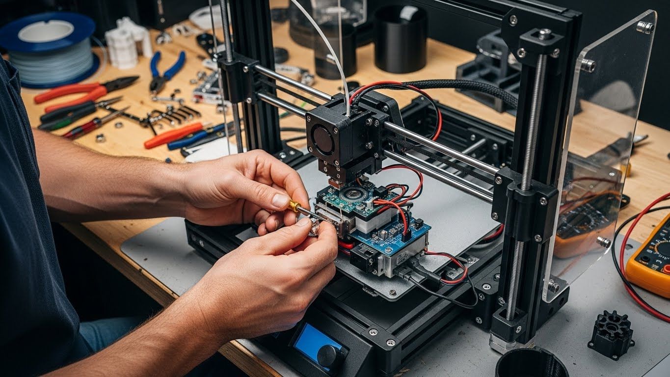 Ремонт 3d принтеров для экономичных моделей
