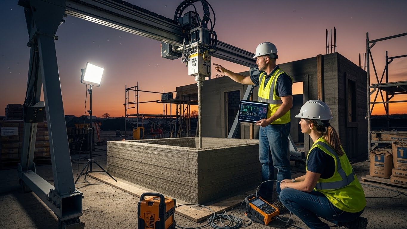 Ремонт 3D принтеров для строительства с настройкой параметров печати