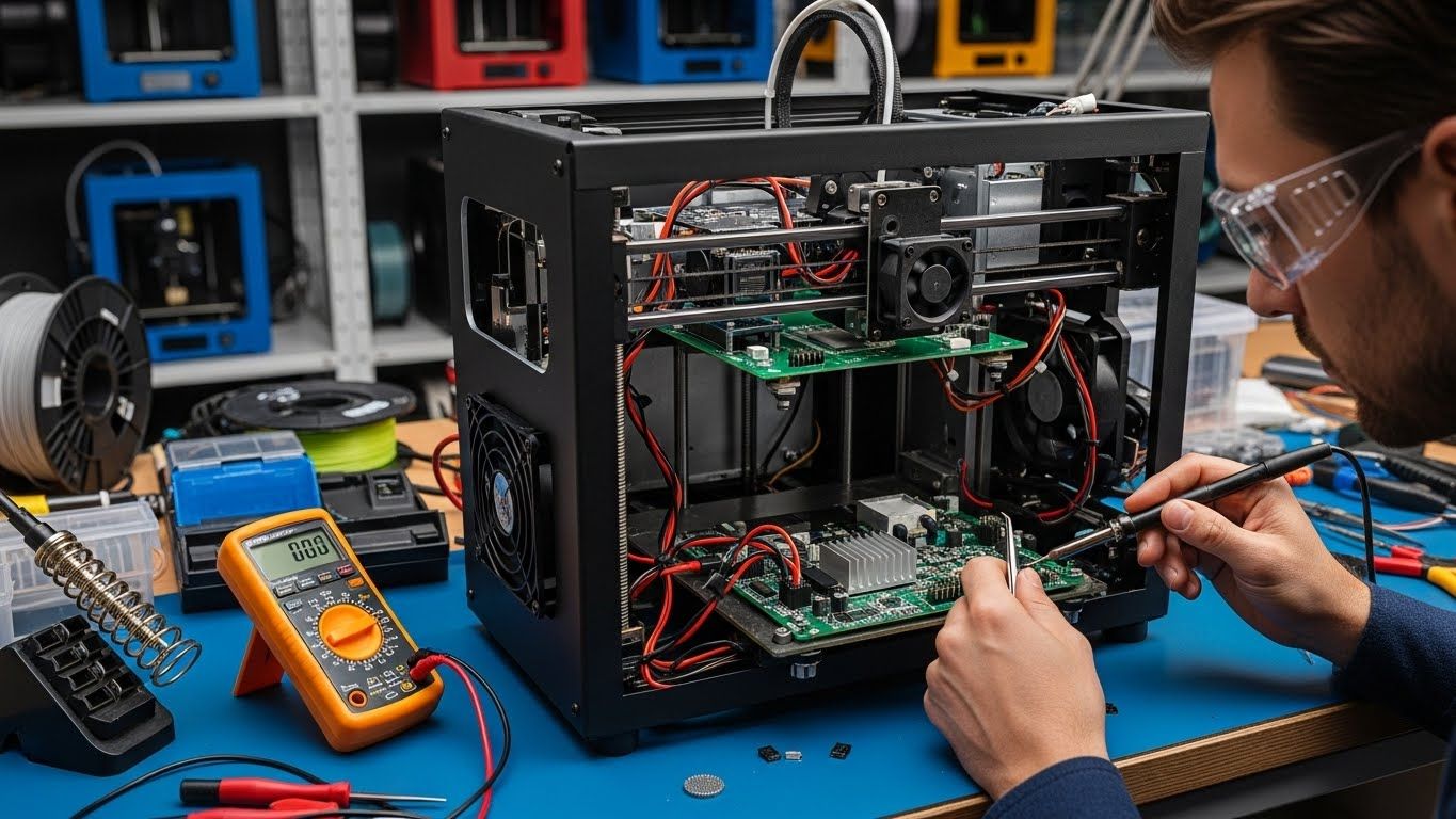 Ремонт 3d принтеров для электроники с настройкой системы охлаждения