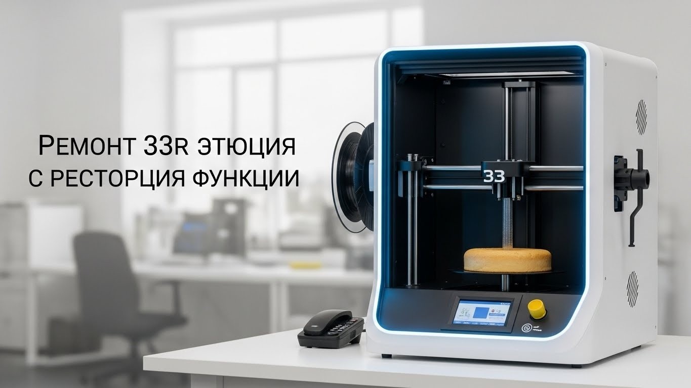 Ремонт 3d принтеров для пищевой промышленности с восстановлением функций