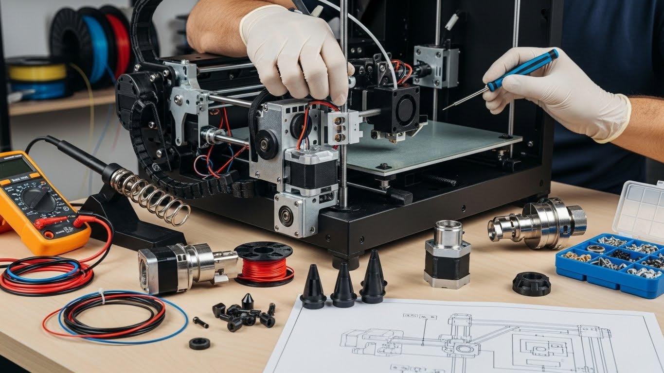 Ремонт 3D принтеров с восстановлением заводских стандартов