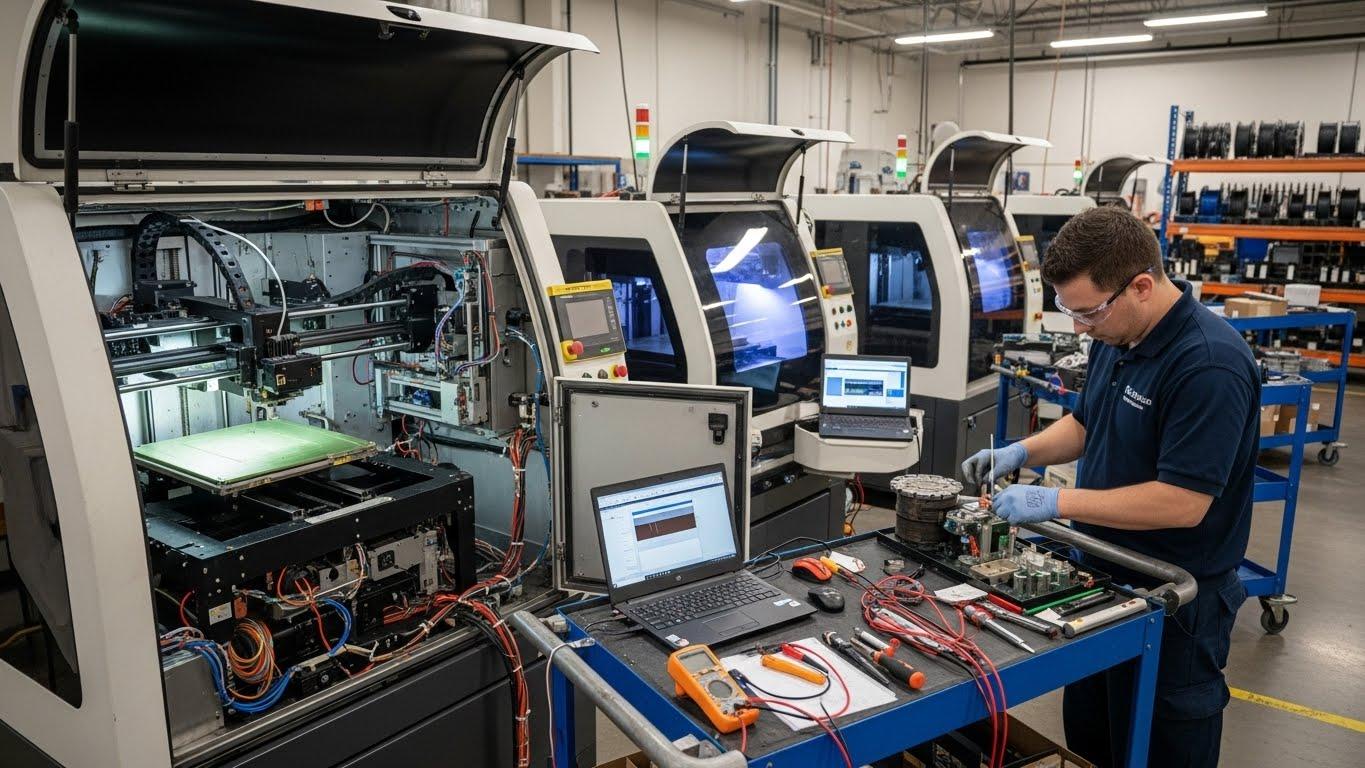 Ремонт 3d принтеров для производственных цехов с минимальным временем простоя