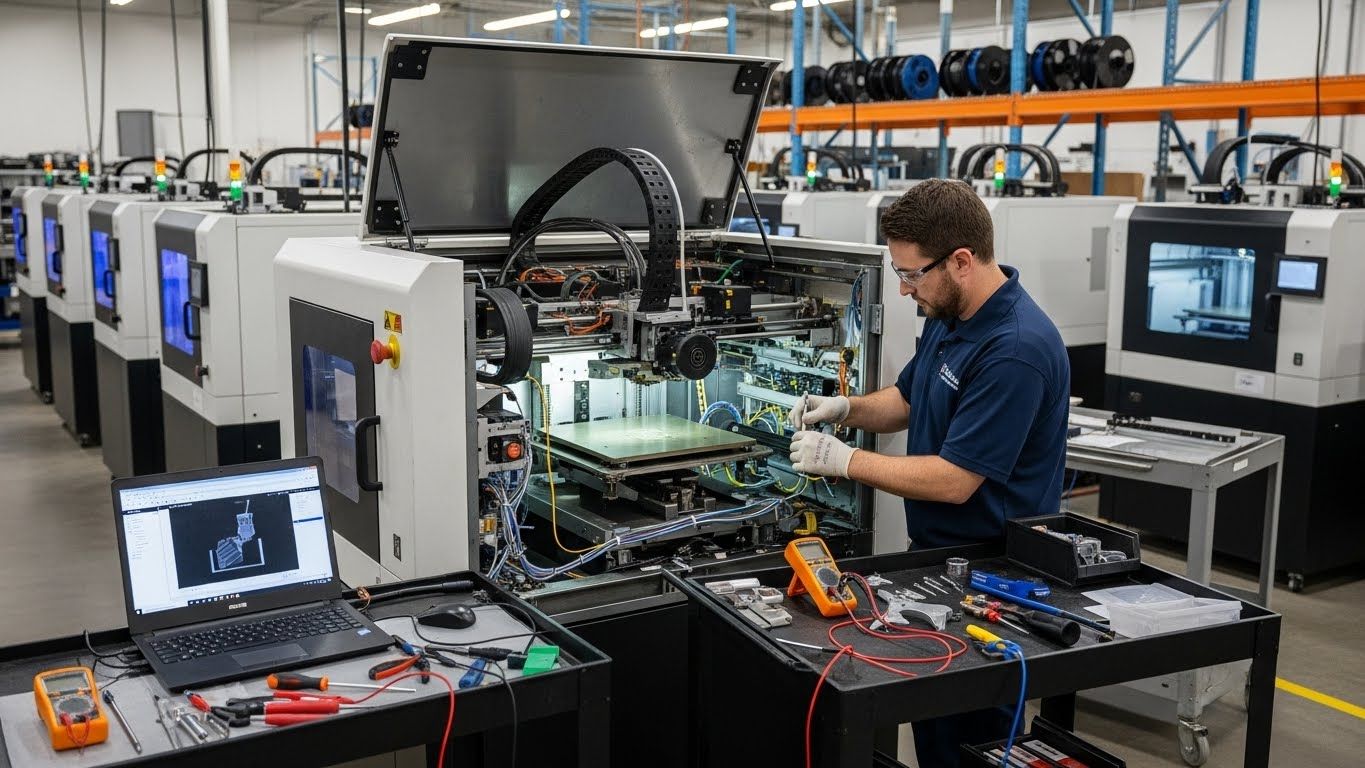 Ремонт 3D-принтеров для производственных цехов
