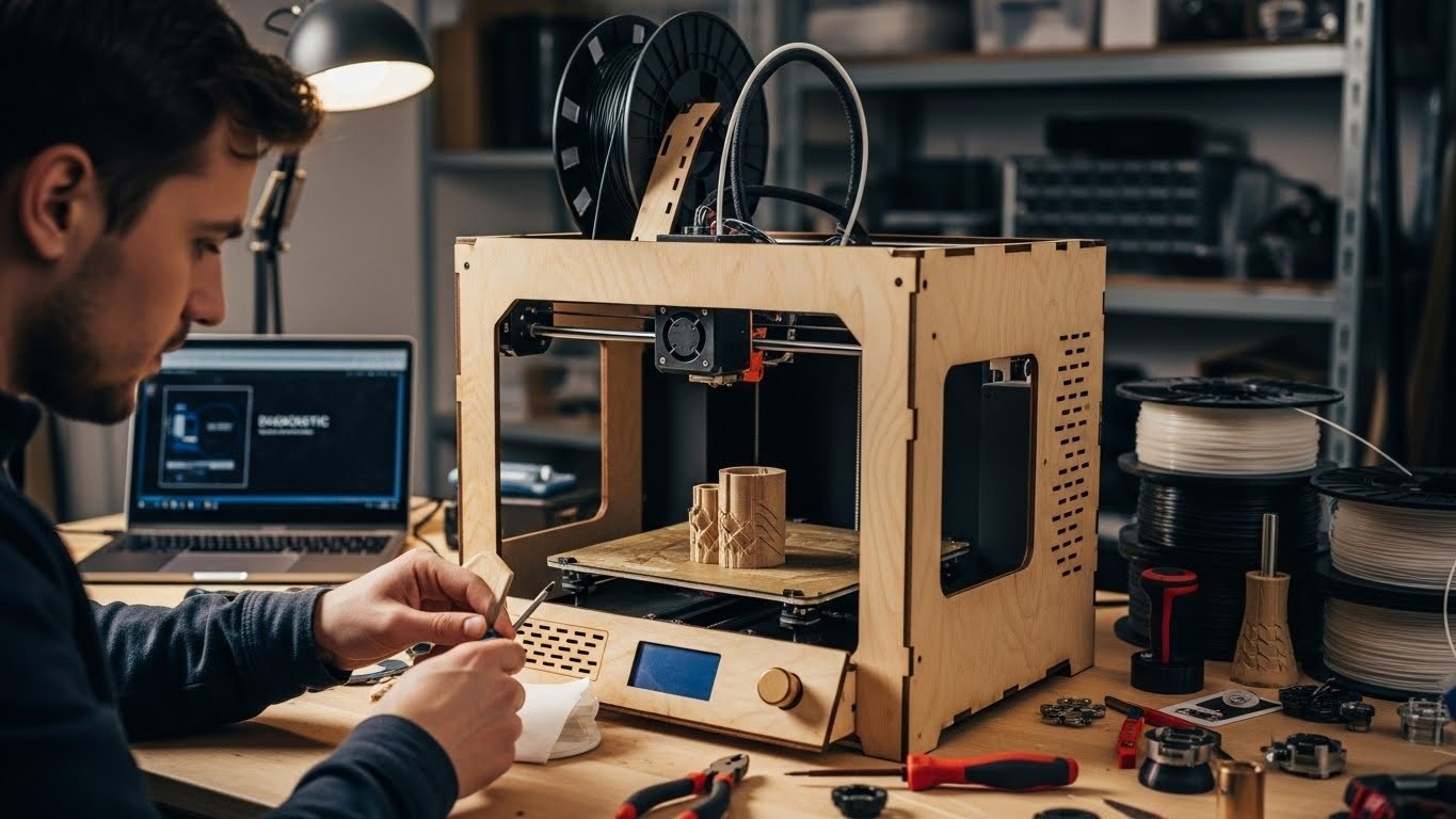 Ремонт 3d принтеров для древесных композитов