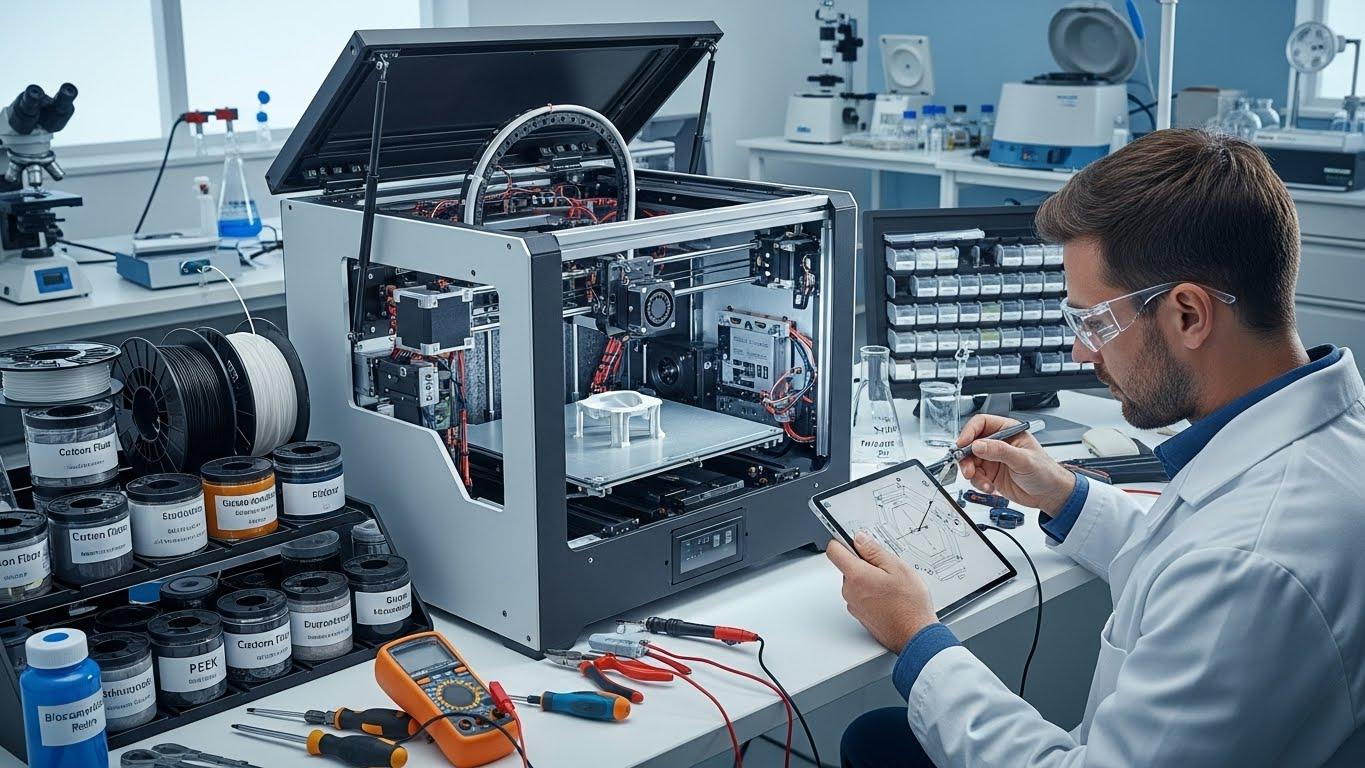 Ремонт 3d принтеров для лабораторий с поддержкой специализированных материалов