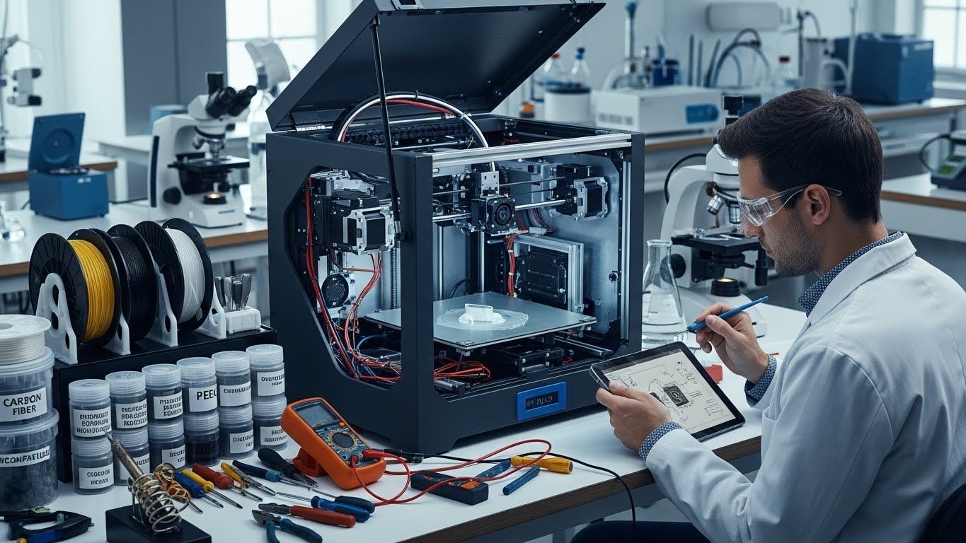 Ремонт 3D принтеров для научных исследований с быстрым восстановлением