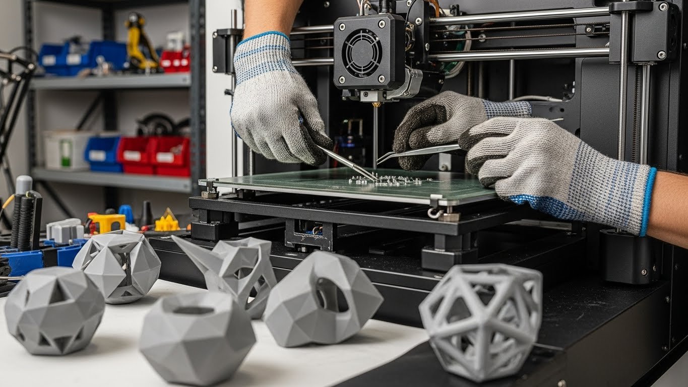 Обслуживание 3D-принтеров для сложных геометрических форм