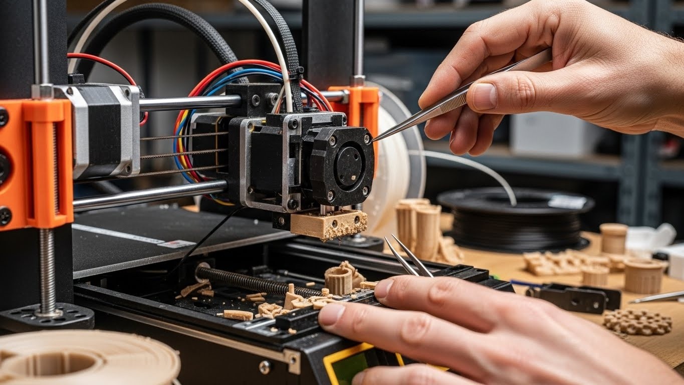 Ремонт 3D принтеров для древесных композитов