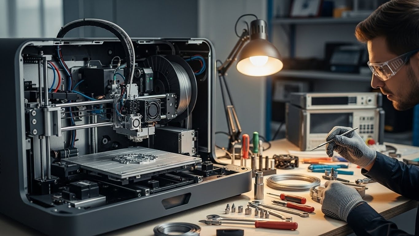 Ремонт металлической экструзионной системы 3D-принтера